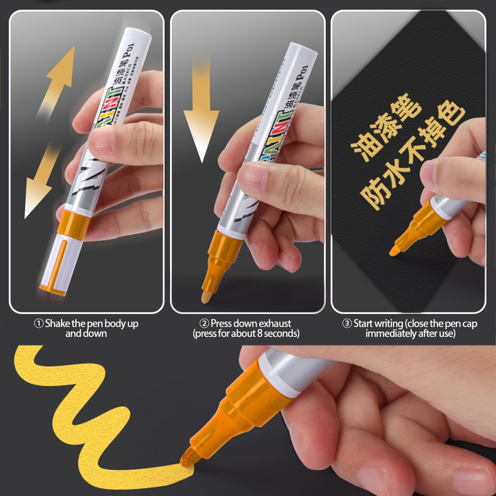 Car Scratch Repair Pen Auto Touch Up Paint Tyre Marker Kit for Vehicle Scratch Fix Care