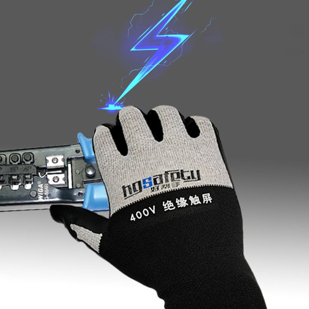 Ultrathin Electrical Insulating Gloves Industrial Rubber Touchscreen Compatible Safety Gear 4