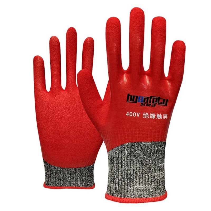 Ultrathin Electrical Insulating Gloves Industrial Rubber Touchscreen Compatible Safety Gear 6