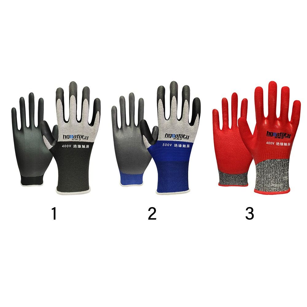 Ultrathin Electrical Insulating Gloves Industrial Rubber Touchscreen Compatible Safety Gear 5