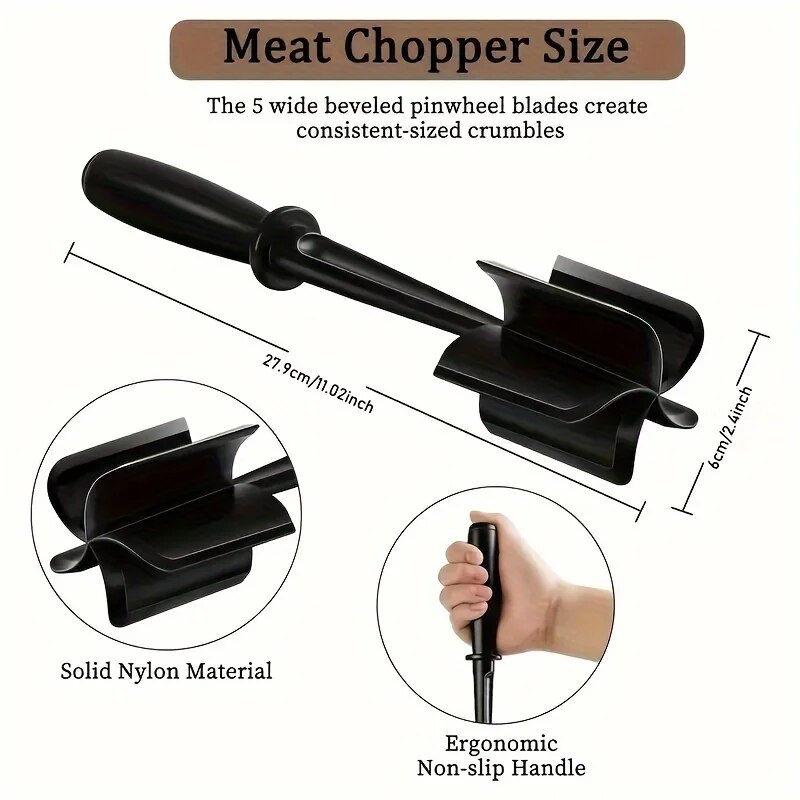 Handheld Kitchen Meat Grinder And Masher Powerful Meat Chopper For Easy Meal Prep 5