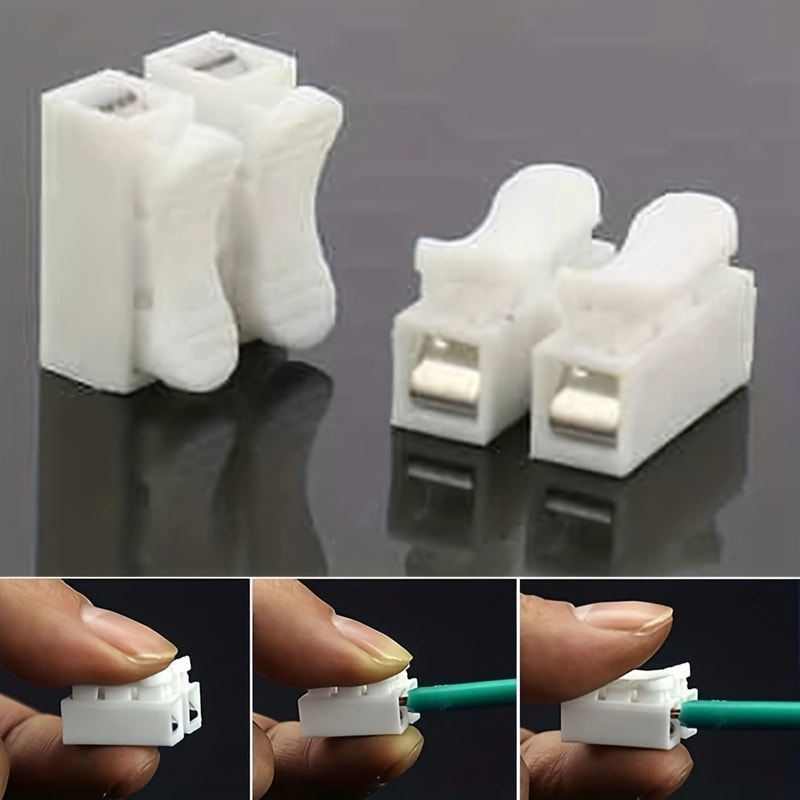 NoSolder Quick Cable Wire Connector Spring Clamp Terminal Block For Easy Secure Connections 1
