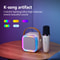 Portable Bluetooth Karaoke Machine with Wireless Microphones Perfect for Family Singing Childrens Gifts