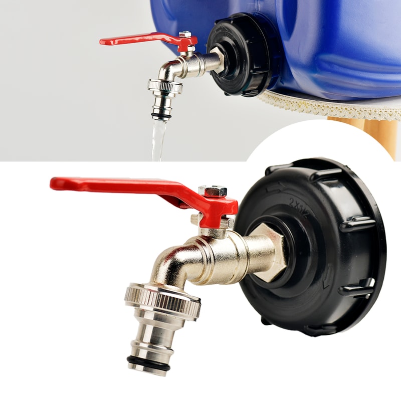 Tank Tap Adapter With Coarse Thread To Brass Alloy Quick Connect Replacement Valve For Garden Fauce 5