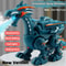 Fire Mechanical Dinosaur Water Spray Toy with Cool Light Electric Function Entertainment Puzzle for Boys