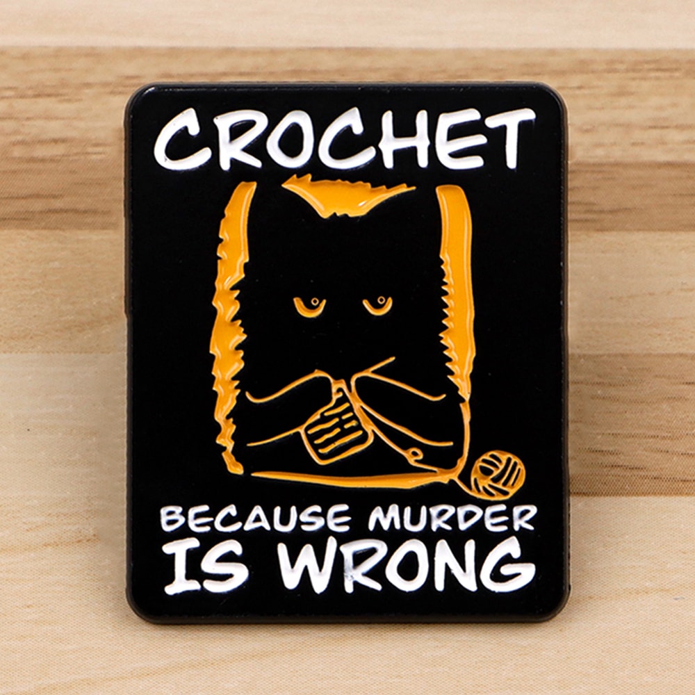 Cute Black Cat Enamel Pin Cozy, Whimsical Accessory for Your Bag, Hat, or Collar