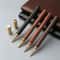 Vintage Wooden Ballpoint Pen With Brass Metal Cap Elegant Office Pen For Signature Business Use 3