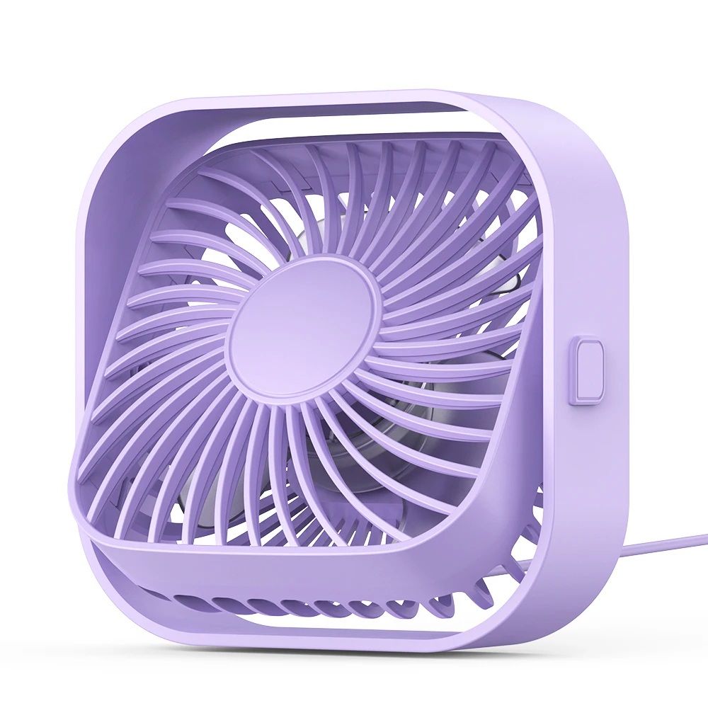 Mini Portable USB Desk Fan With Strong Airflow Quiet Operation Adjustable Speed Rotatable For Home
