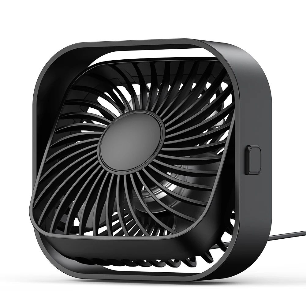 Mini Portable USB Desk Fan With Strong Airflow Quiet Operation Adjustable Speed Rotatable For Home
