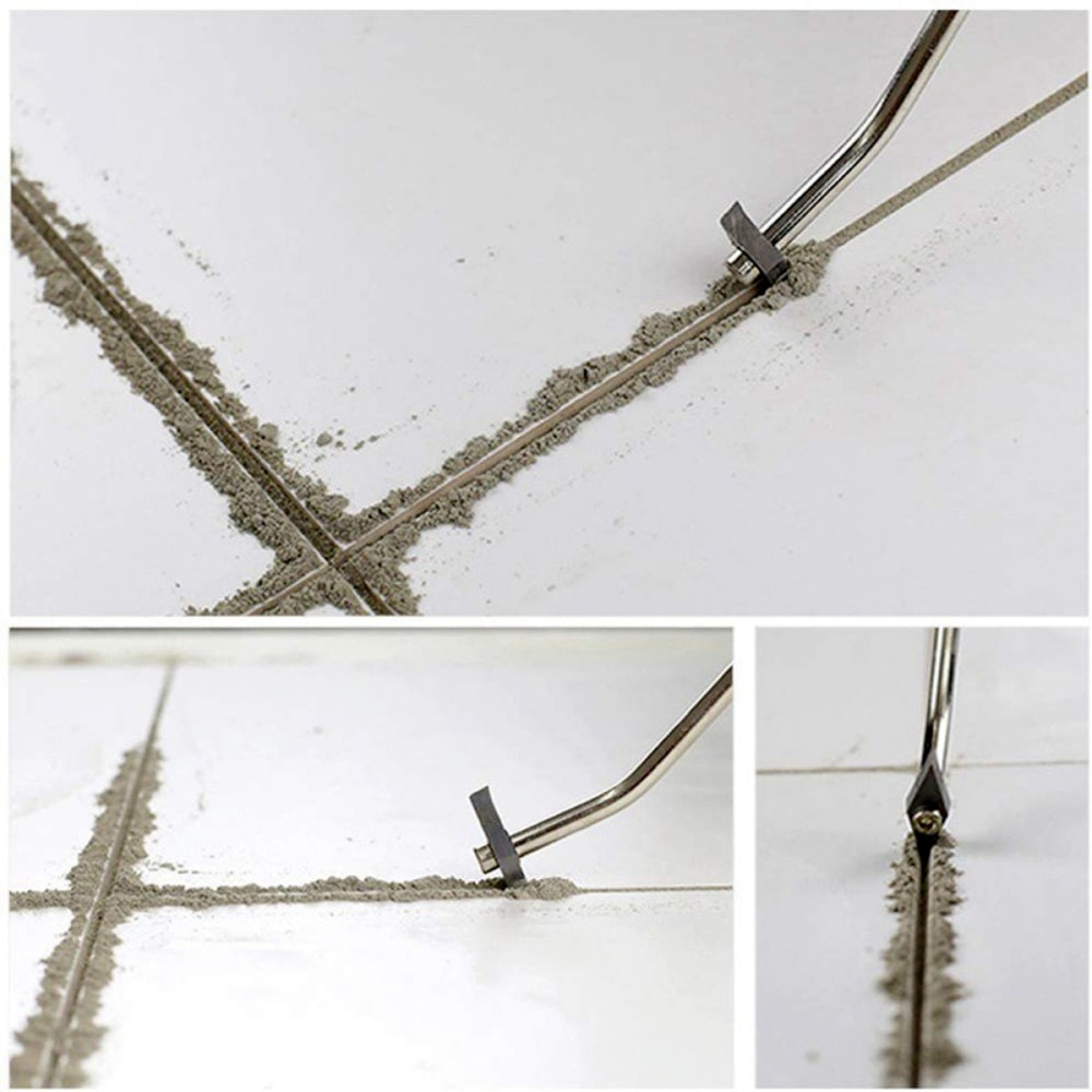 Replaceable Ceramic Tile Grout Remover Drill Bit For Seam Cement Cleaning Tungsten Steel Tile Gap C 4
