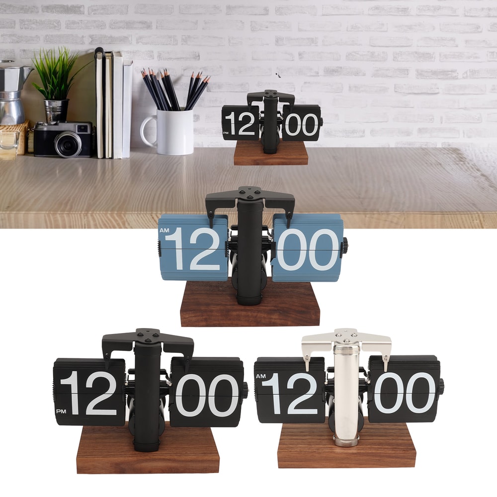 Digital Down Clock Large Display, Battery Operated Desk Clock