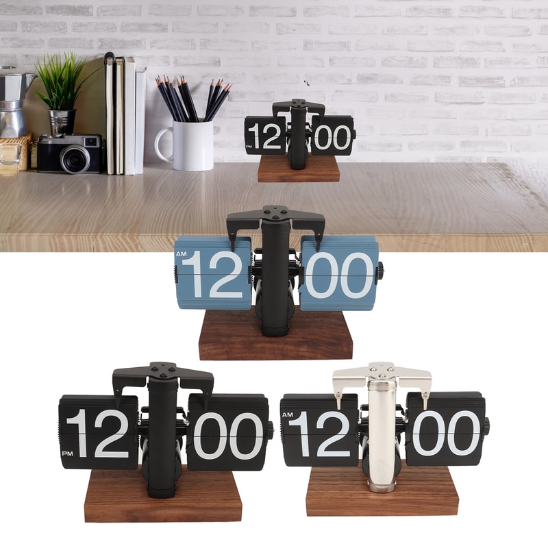 Digital Down Clock Large Display, Battery Operated Desk Clock