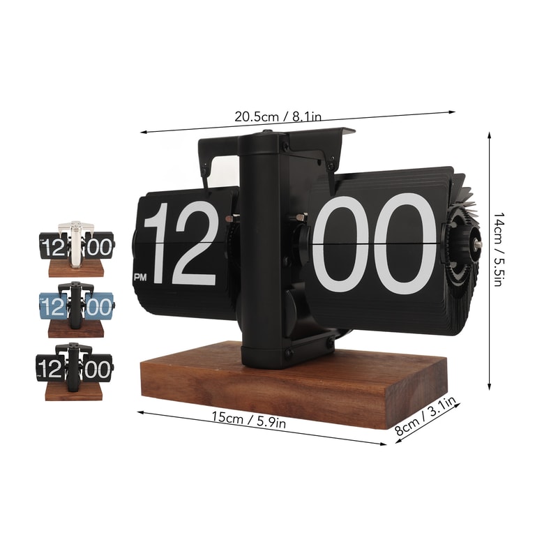 Digital Down Clock Large Display, Battery Operated Desk Clock