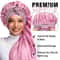 Extra Large Silk Hair Bonnet Cap for Women Comfortable Satin Head Cover for Sleeping, Shower, and Hair Care