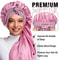Extra Large Silk Hair Bonnet Cap for Women Comfortable Satin Head Cover for Sleeping, Shower, and Hair Care