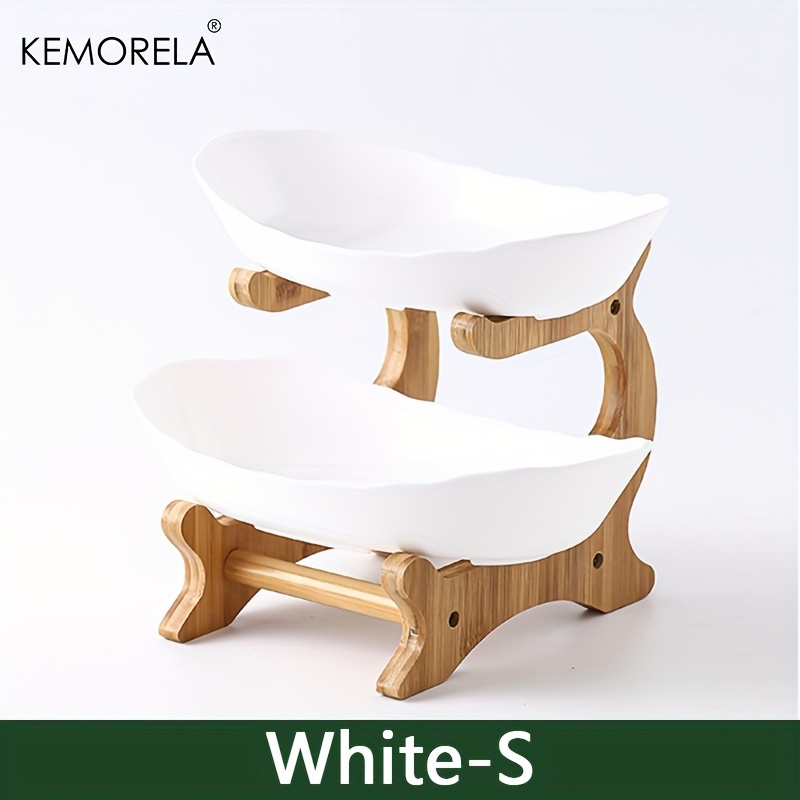 Modern Plastic Snack Dish Dried Fruit Basket Creative Cake Stand Salad Bowl For Home Living Room 6