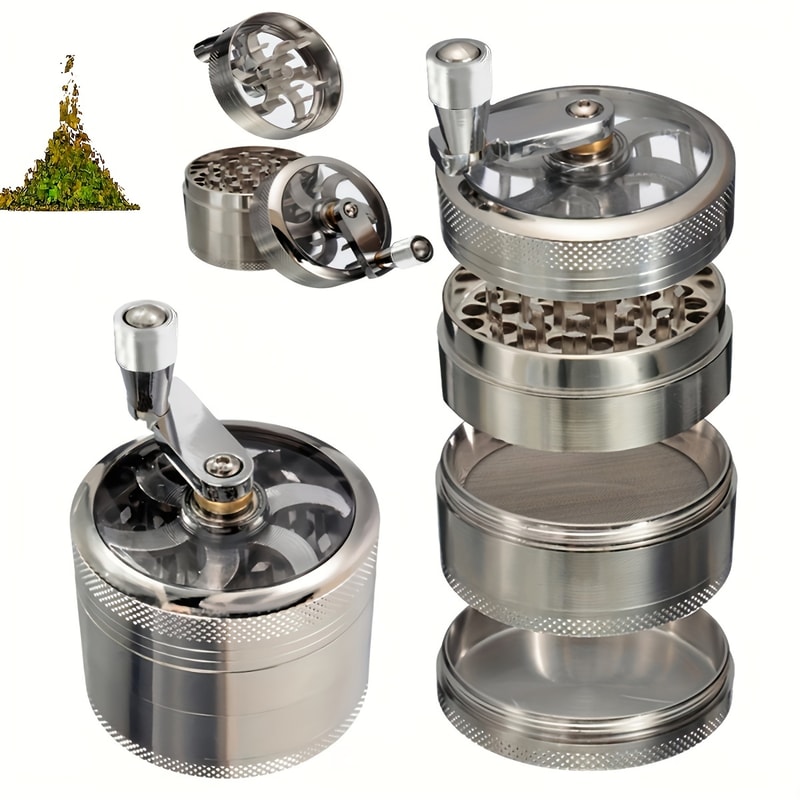 Nutmeg Spice Grinder Handheld Tool for Nutmeg, Ginger, Salt, and Peppercorns Heavy Duty Crusher