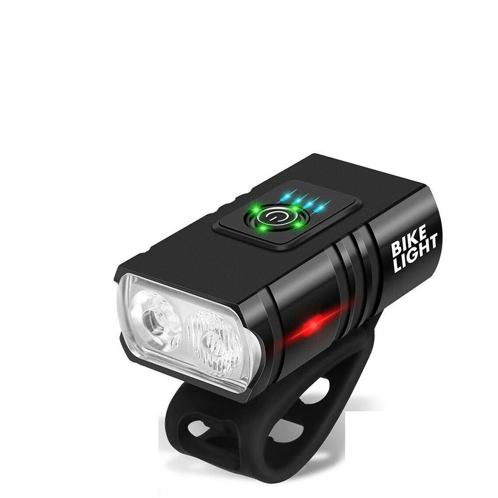 USB Rechargeable LED Bicycle Headlight Tail Light Set High Beam Aluminum Alloy Torch For MTB Cyclin 0