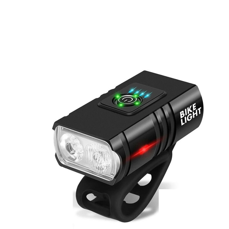 USB Rechargeable LED Bicycle Headlight Tail Light Set High Beam Aluminum Alloy Torch For MTB Cyclin 0