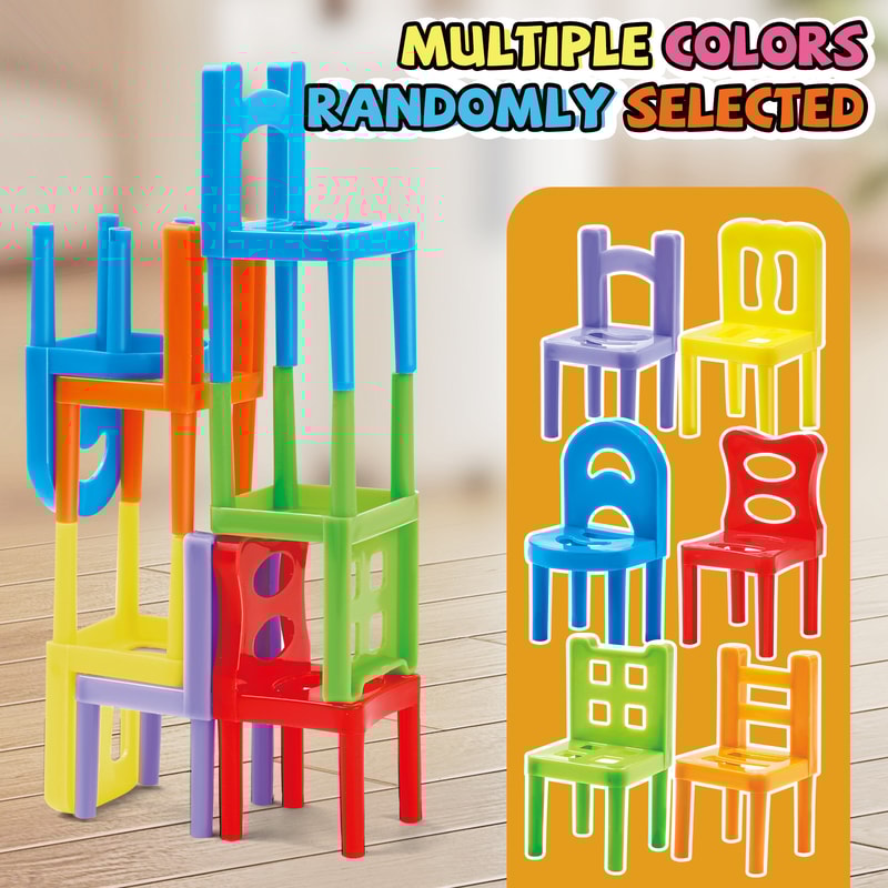 Interactive Stacking Chairs Toy Set ParentChild Building Blocks For Stress Relief And Fun 1