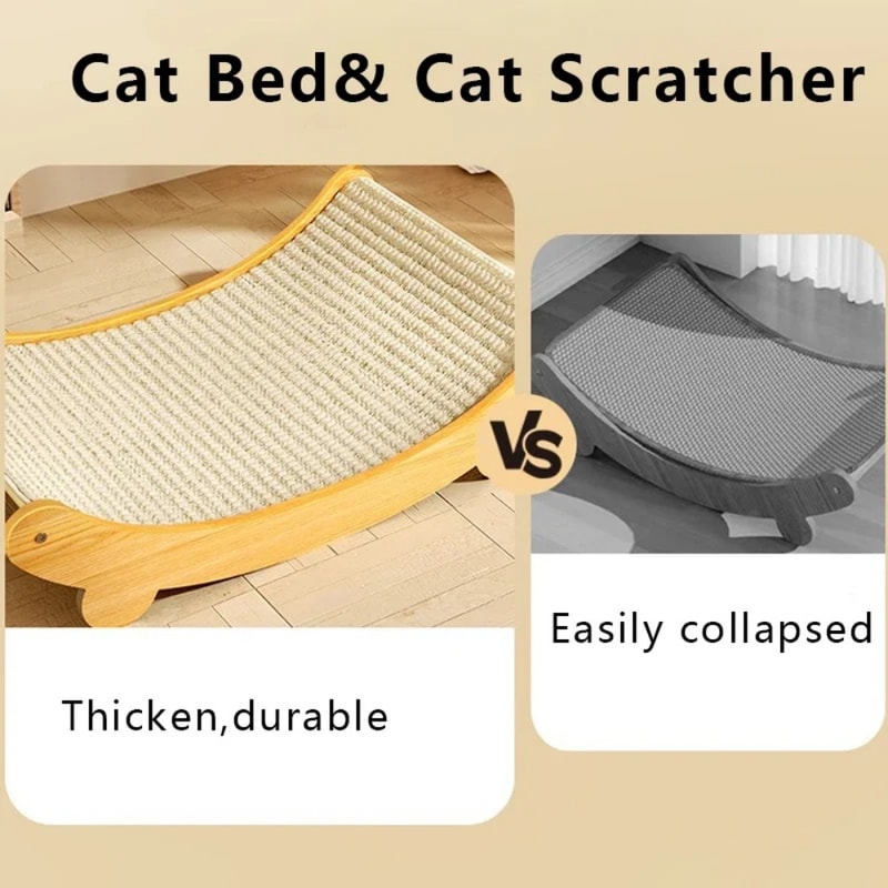 Cat Scratching Pad With Detachable Design Multifunctional WearResistant Cat Bed And Toy For Kittens 4