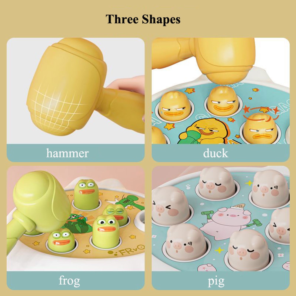 Montessori Educational Puzzle Toy for Toddlers with Hammer Learning Game for Boys Girls