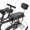 Comfortable Bicycle Back Seat With Back Rest For Kids WaterResistant PU Leather Cushion For Bicycle 1