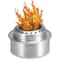 Portable Mini Aluminum Alloy Alcohol Stove with Lid Compact Outdoor Cooking Stove for Hiking, Camping, and Backpacking
