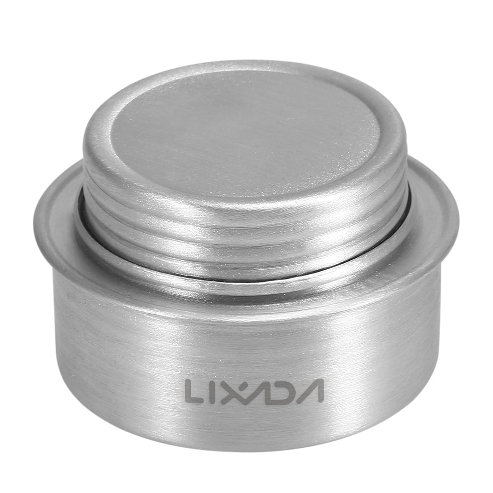 Portable Mini Aluminum Alloy Alcohol Stove with Lid Compact Outdoor Cooking Stove for Hiking, Camping, and Backpacking