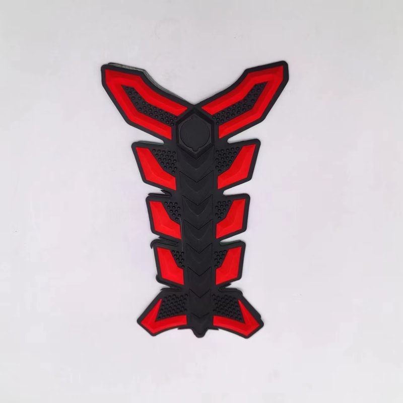 Universal Motorcycle Tank Protector Pad Rubber Fish Bone Fuel Oil Protector Sticker 1