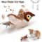 Interactive Catnip Electric Plush Toy USB Rechargeable Squeaky Cat Toy for Dogs & Cats, Touch-Activated Pat Bird Toy