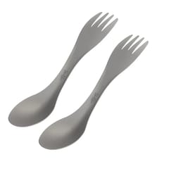 titanium spork spoon fork knife set ultralight eco-friendly camping travel cutlery