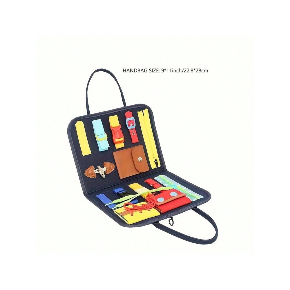 Montessori Busy Board for Toddlers Educational Sensory Toy for Fine Motor Skill Development