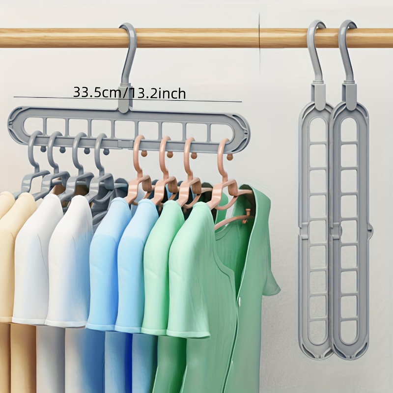 SpaceSaving Foldable Hangers Heavy Duty Clothes Organizer For Closet Wardrobe 2