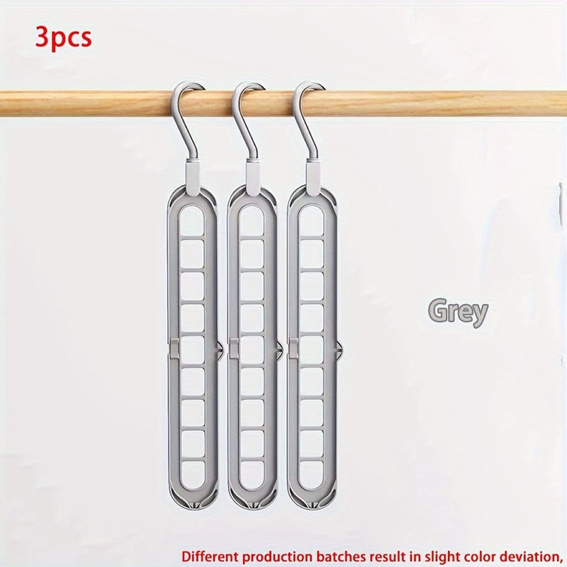 SpaceSaving Foldable Hangers Heavy Duty Clothes Organizer For Closet Wardrobe 8