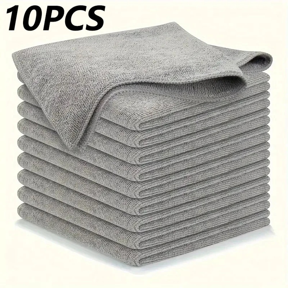 Thick Microfiber Cleaning Cloths LintFree Reusable Absorbent Towels For Car Windows Surfaces 7