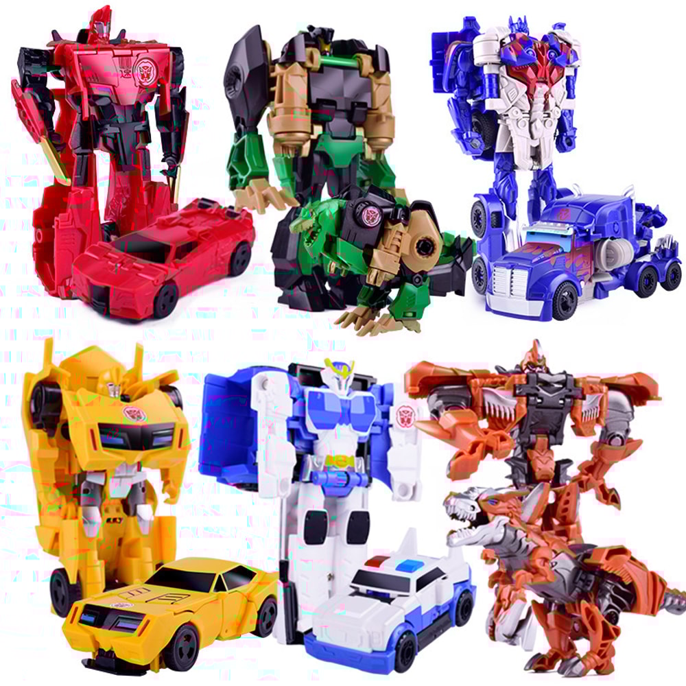 Transforming Robot Car Toy For Boys OneStep Deformation Fun Gift For Kids 2