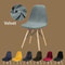 Velvet Stretch Armless Chair Cover Solid Color, Elastic Dining Seat Cover for Home, Hotel, Party, Banquet, Wedding