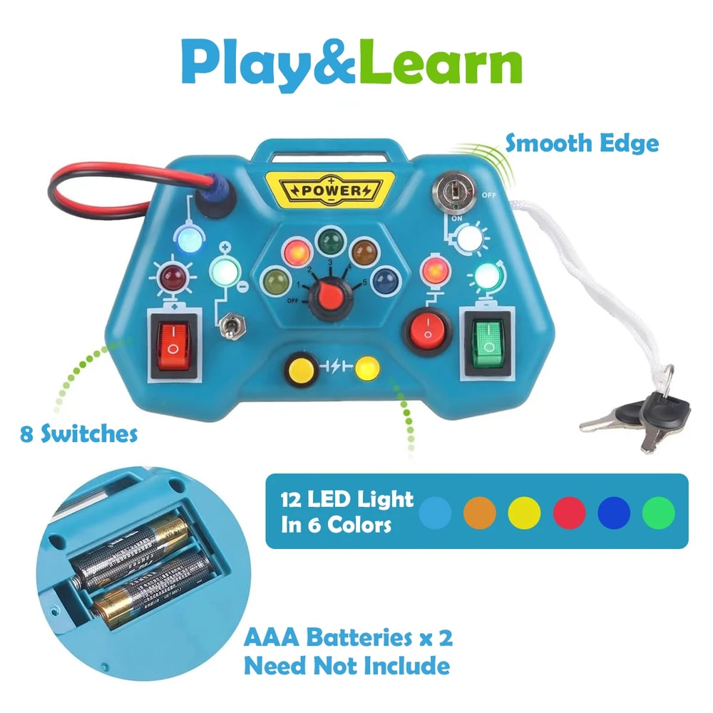 Montessori Puzzle Game Console for Early Education LCD Display Huarong Road Game for Logical Thinking