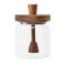 Glass Honey Jar with Dipper and Lid Premium Wide Mouth Honey Storage Container for Syrup and Honey