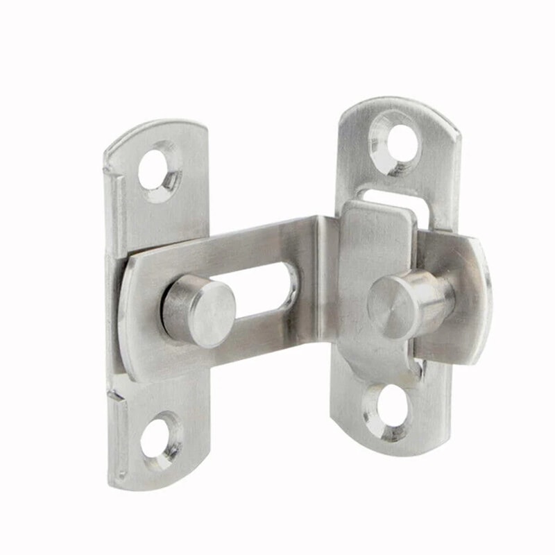 Sliding Door Latch Lock Heavy-Duty Right Angle Barrel Bolt Lock for Home Safety