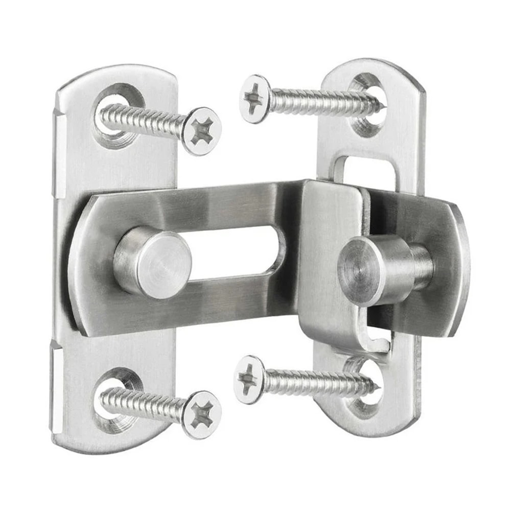 Sliding Door Latch Lock Heavy-Duty Right Angle Barrel Bolt Lock for Home Safety