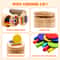 Montessori Wooden Color Sorting Toy for Toddlers Fine Motor Skills Shape Matching Puzzle
