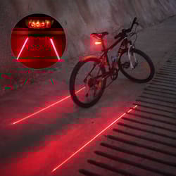 bicycle led laser safety tail light for cycling waterproof mtb rear warning taillight