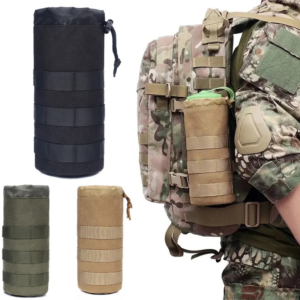 Tactical Molle Water Bottle Carrier Adjustable Outdoor Water Bottle Pouch For Hiking Camping Cyclin 0
