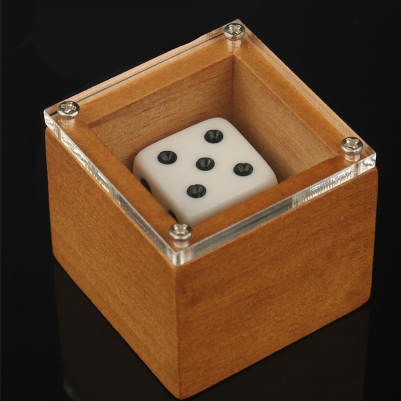 Magic Dice Illusion Trick Professional Stage Magic Props for Kids Adults