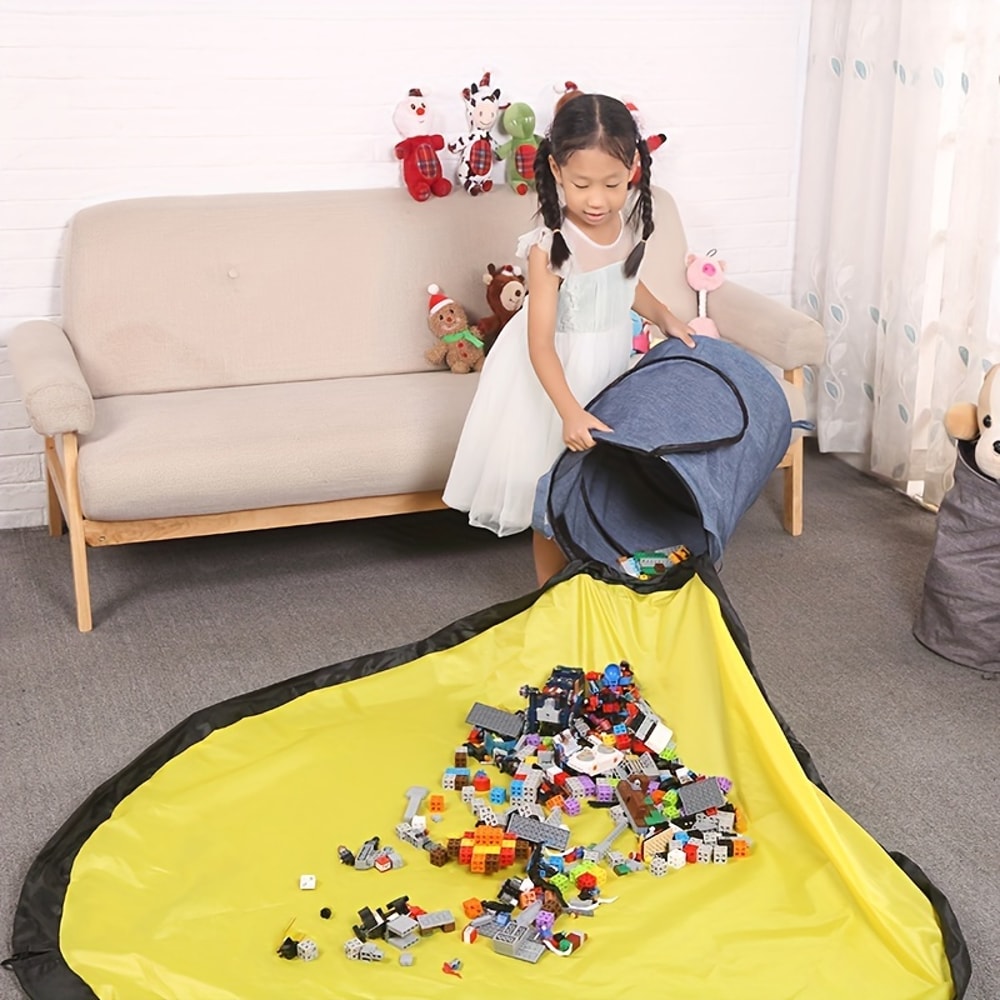 Toy Storage Building Blocks Lego Storage Bag Large Detachable Storage Mat Bucket for Childrens Toys