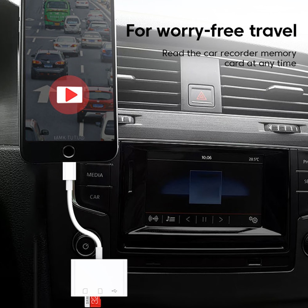 USB Type OTG Memory Card Reader Adapter For Phones Tablets 5