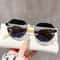 Retro Polygonal Metal Frame Sunglasses for Men Women Luxury Designer Decorative Sun Glasses