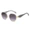 Retro Polygonal Metal Frame Sunglasses for Men Women Luxury Designer Decorative Sun Glasses